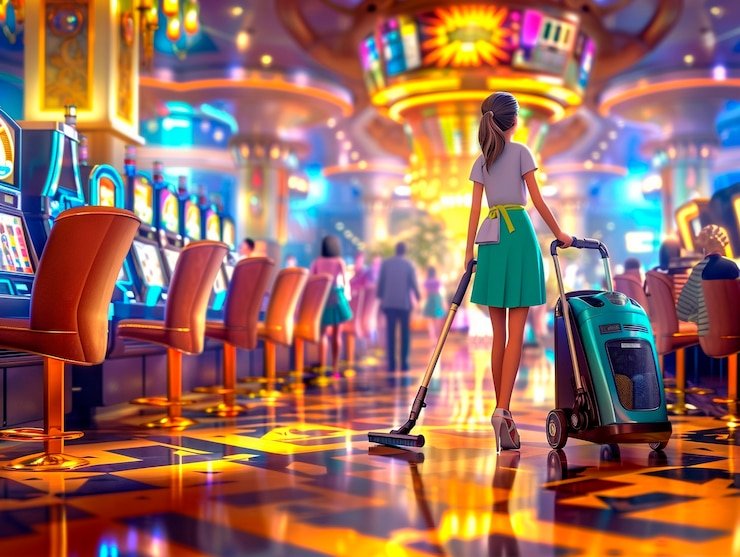 Pengguna menikmati berbagai jenis permainan sports dan casino digital secara interaktif